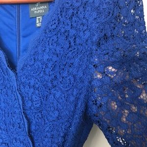 Adrianna Papell royal blue dress